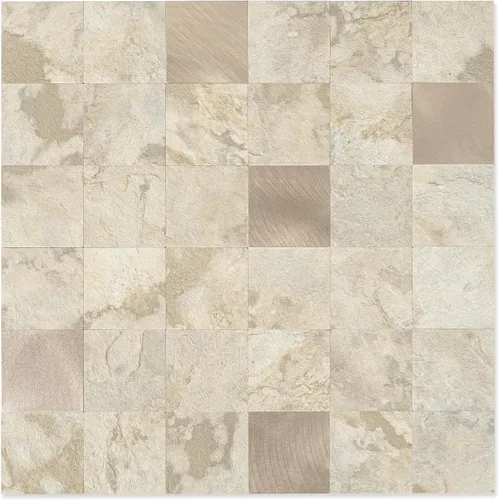 Miniatura 11 de Yipscazo Azulejos de mosaico de acero inoxidable con aspecto de metal para cocina, cocina, baño, lavandería (11.8 x 11.8 pulgadas)
