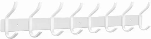 Miniatura 26 de Ganchos de pared negros, perchero de pared de 30 cm con 4 ganchos, ganchos de pared resistentes para colgar mochila, bolso, cartera, ropa, sombrero