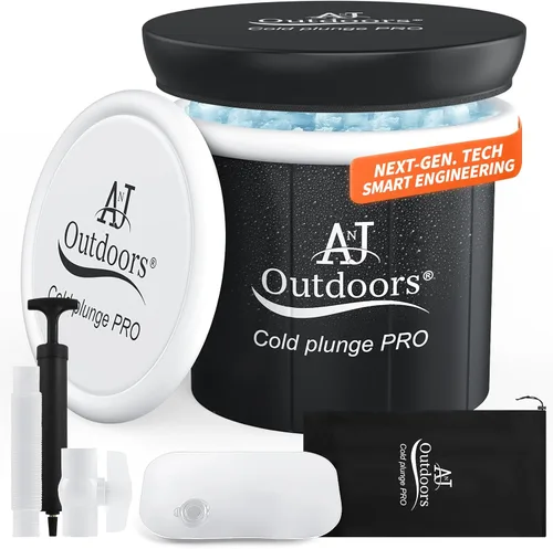 Cold Plunge PRO - Tina de inmersión fría de última generación para atletas | Bañera de hielo de pared con aislamiento integrado sin poste | Bañera
