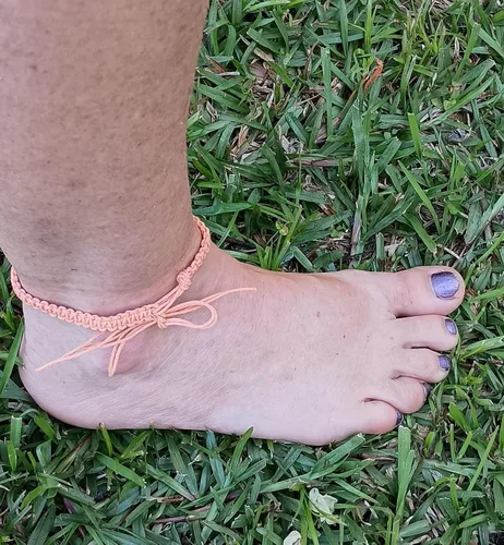 Miniatura 40 de Hemp Anklet Adjustable Tie On