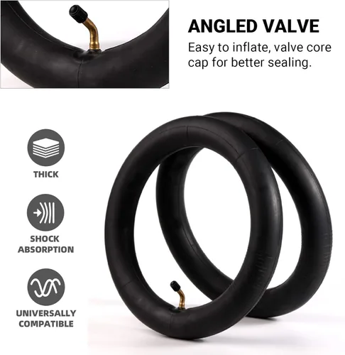 Miniatura 4 de AR-PRO - Tubos interiores de repuesto para scooter, tubos interiores de 12.5 x 2.25 pulgadas con válvula en ángulo, compatibles con Razor Pocket Mod
