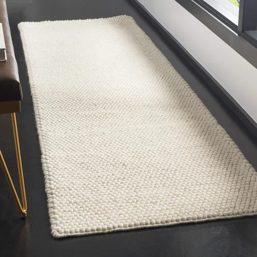 Miniatura 23 de SAFAVIEH Natura Collection - Alfombra decorativa, 2 x 3 pies, color beige, mezcla de lana hecha a mano, diseño texturizado, ideal para pasillo