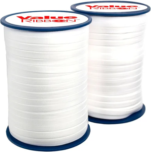 Miniatura 19 de Value Ribbon - Cinta rizadora prensada, 3/16 pulgadas x 500 yardas para envoltura de regalos, manualidades, proyectos de arte y decoraciones de Azul
