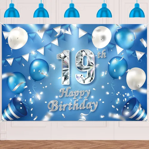 Miniatura 36 de Cartel de feliz cumpleaños número 11, globos de decoración de fondo de confeti de cristal, decoración temática para niños o niñas, vítores a 11