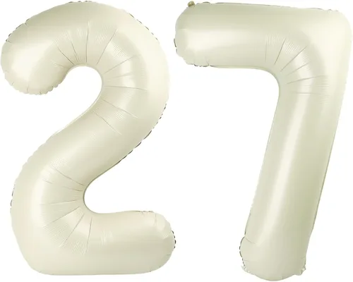 Miniatura 427 de Globos de números de 5 globos de 40 pulgadas, decoraciones de cumpleaños azules para niños y niñas, globos de números azul marino grandes