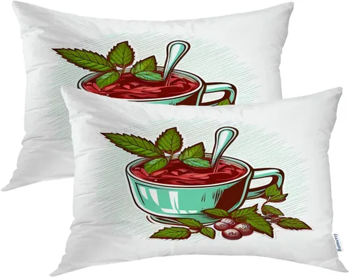 Miniatura 51 de Batmerry Black Cat Green Leaves Throw Pillow Covers, Cat Among Foliage Decorative Pillow Covers Digital Printing Blended Fabric for Couch Sofa Bed