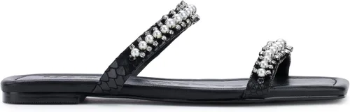 Miniatura 5 de Karl Lagerfeld Paris Sandalias planas adornadas Payzlee para mujer