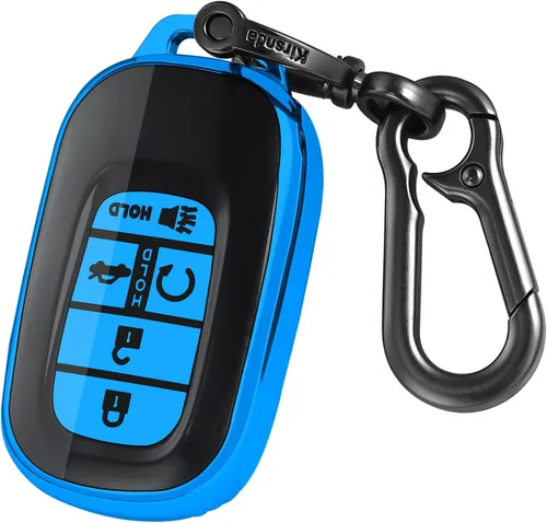 Miniatura 11 de Kirsnda para Honda funda para llavero, estuche con llavero, protección de TPU suave para llave/piel, 5 botones para 2022 2023 Accord Civic HR-V CR-V