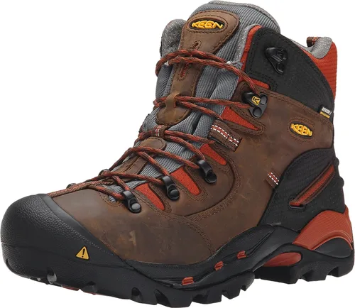 KEEN Utility Botas de trabajo impermeables Pittsburgh de 6" con punta suave para hombre