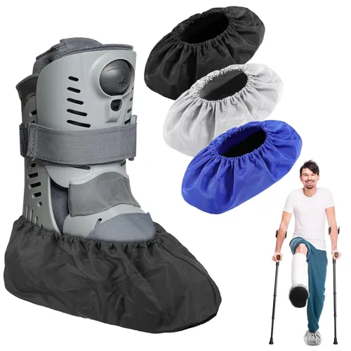 Mepase 12 Piezas de Funda para Botas de Caminar con Fractura, Funda para Pies Reutilizable Impermeable Antideslizante para Botas de Caminar con