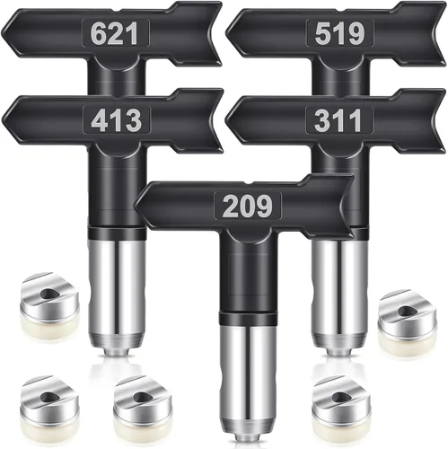 Miniatura 9 de 10 Piezas Puntas de Pulverización Puntas de Pulverización Reversibles Boquillas de Pulverización sin Aire para Pistolas Pulverizadoras de Pintura