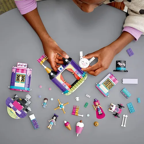 Miniatura 5 de LEGO Friends Magic Funfair Stalls 41687 Kit de construcción; juguete de simulación de carnaval para niños que aman los trucos de magia; nuevo 2021