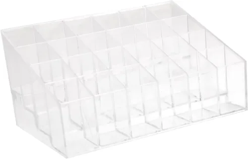 Organizador de lápiz labial acrílico transparente, estantes de exhibición, estante de exhibición de lápiz labial, soporte de exhibición de lápiz