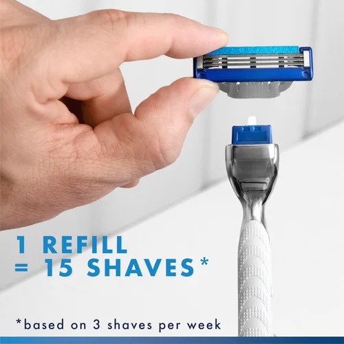 Miniatura 8 de Gillette Mach3 Turbo Razor para hombres, 17 recambios de cuchillas, regalos navideños para hombres