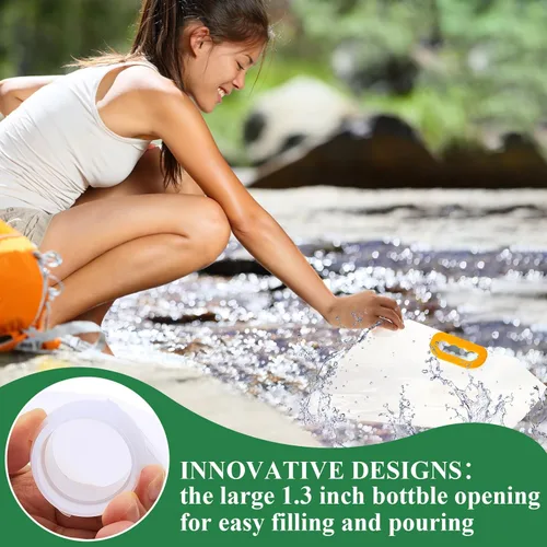 Miniatura 4 de Tessco for you 1.3 Gallon Collapsible Water Storage Bag Water Container Emergency Jug Plastic Storage Pouch Freezable Carrier Tank Foldable Bottle