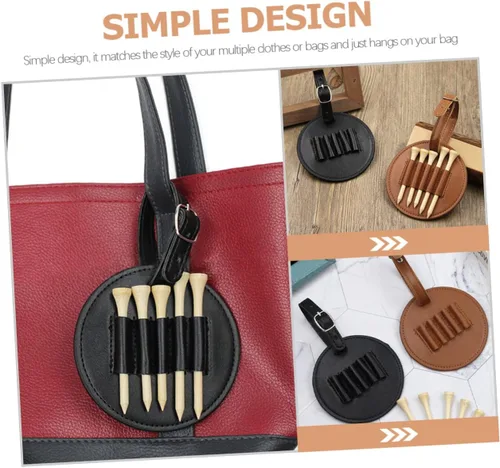 Miniatura 5 de INOOMP 4pcs Tee Holder Golf Llavero Golf Tee Carrier para Organizador Portátil Reutilizable Carrier
