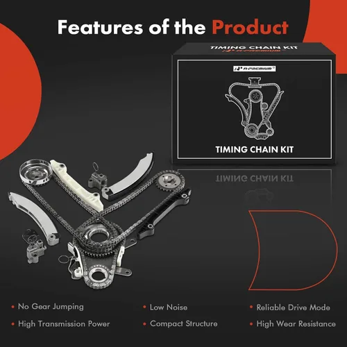 Miniatura 7 de A-Premium Kit de cadena de distribución del motor con tensor - compatible con SOHC, 6Cyl 3.7L - Compatible con Dodge, Ram, Jeep y Mitsubishi
