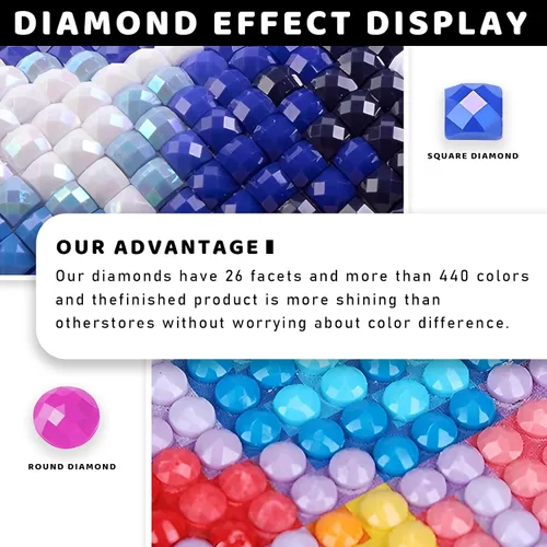 Miniatura 7 de CICIKEN Pintura artística de diamantes personalizada, foto personalizada por kits de pintura de diamantes personalizados, manualidades, regalos