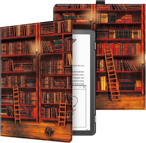 Miniatura 10 de Fintie Slimshell - Funda para Kindle Scribe de 10.2 pulgadas (versión 2024/2022) – Funda delgada y ligera de piel sintética de alta calidad, apagado