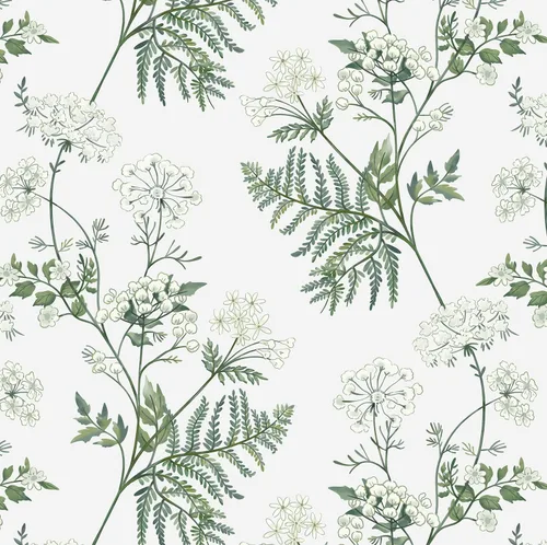 Miniatura 11 de Timeet Papel tapiz de hojas verdes salvia, papel tapiz de despegar y pegar, moderno papel de contacto con el bosque, autoadhesivo, extraíble, papel