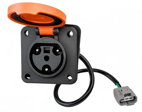 JOEEGO Y-30 Receptáculo de cargador para carrito de golf, CA 110-220V, compatible con Coleman DR48V y Kandi Kruiser 4P AGM Battery EV, cable de