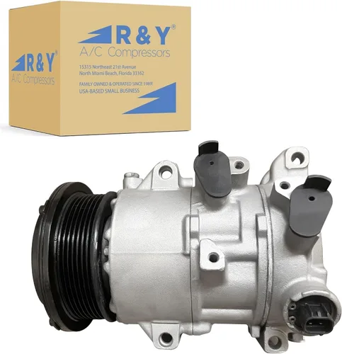 Compresor de CA RYC y embrague A/C AEG341 (polea de 7 ranuras)
