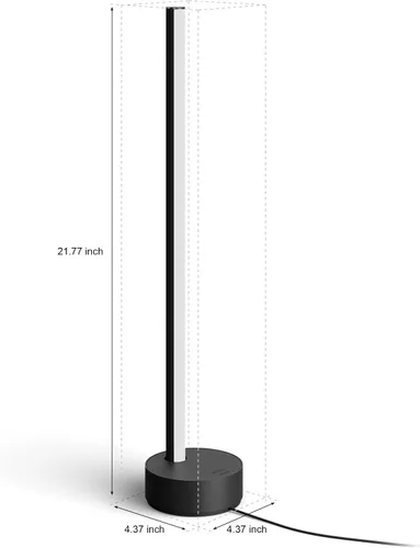 Miniatura 6 de Philips Hue (1) puente con (1) lámpara de mesa Signe – Luz inteligente que cambia de color blanco y color – Control con aplicación – Compatible