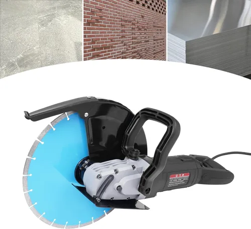 Miniatura 9 de Sierra de hormigón eléctrica de 14 pulgadas, cortador de energía de 3000 W, sierra circular con profundidad de corte de 5.31 pulgadas, sierras