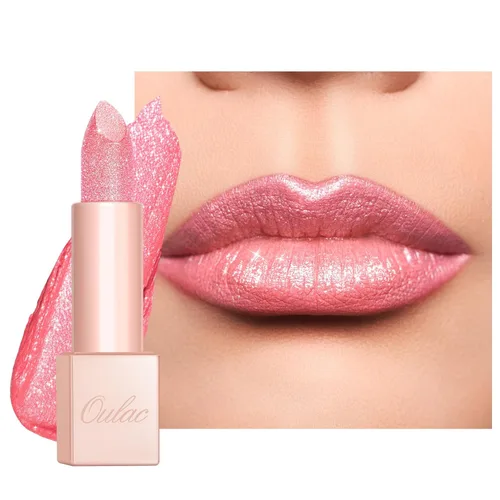 Miniatura 13 de Oulac Lápiz labial hidratante de coral para mujeres Bálsamo labial tintado infundido con ácido hialurónico sódico, maquillaje de labios ligero, PG04