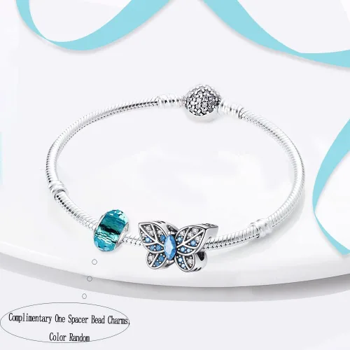 Miniatura 87 de LNQOBU Happy Life - Colgante para pulseras de abalorios, plata de ley 925 para mujer (con un espaciador de cuentas)
