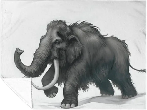 Miniatura 6 de Black Mammoth Elephant Walk Ultra Soft Flannel Fleece Bed Blanket Lightweight Cozy Throw for Sofa Couch Bedroom Premium Plush All Season Comfort