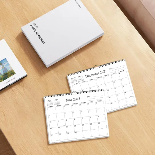 Miniatura 5 de Calendario pequeño de pared 2026 – Mini calendario 2026-2027 de enero de 2026 a junio de 2027, calendario pequeño de 18 meses con papel premium, 6 x