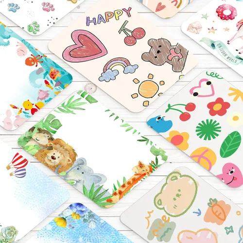 Miniatura 6 de Sabary Juego de 100 tarjetas de acuarela en blanco con sobres, 140 libras/10.58 oz/m², tarjetas de papel de acuarela de algodón pesado, tarjeta