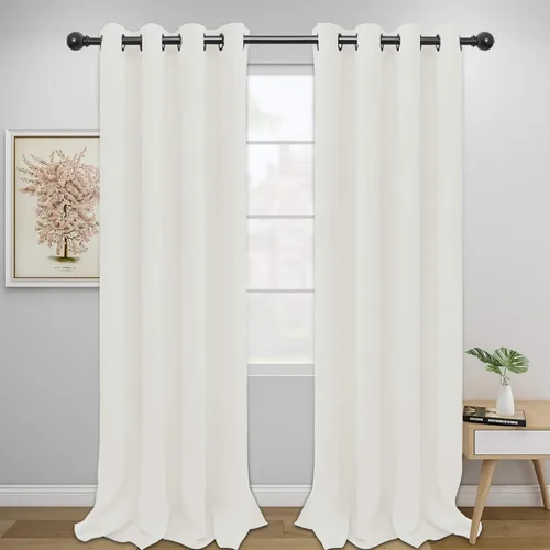 Miniatura 236 de Easy-Going - Cortinas opacas para dormitorio, aislamiento térmico sólido con ojales, cortinas de ventana para reducción de ruido, cortinas
