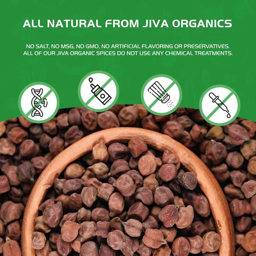 Miniatura 9 de Jiva Organics Bolsa orgánica Kala Chana a granel de 2 libras, gramo negro, garbanzos negros Desi, 100% natural y sin OMG