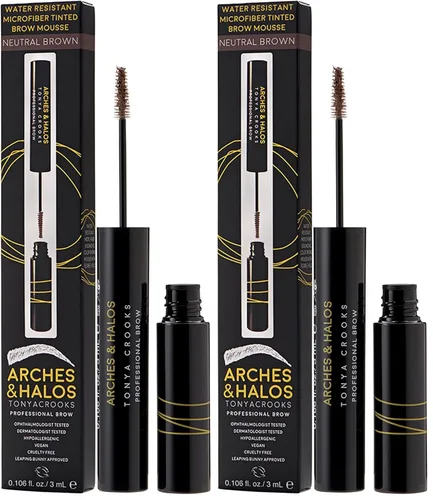 Miniatura 15 de Arches & Halos Mousse de cejas teñida de microfibra – Da forma y define – Obtén cejas completas, esponjosas y de aspecto natural – Maquillaje vegano
