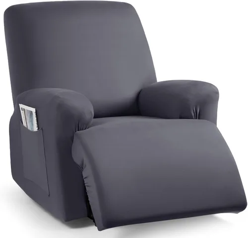 Miniatura 11 de TAOCOCO Funda para sofá reclinable, 3 piezas de fundas de tela de poliéster elástica para sofá reclinable de 3 asientos, protector de muebles suave