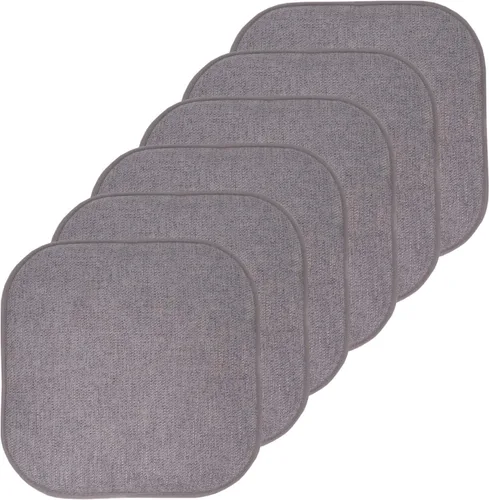 Miniatura 127 de Sweet Home Collection Cojines de espuma viscoelástica para silla, antideslizantes, diseño de panal de abeja, 16 x 16 pulgadas, paquete de 2