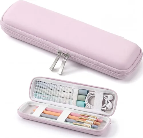 Miniatura 6 de Mudder Estuche de lápiz con carcasa dura para lápices y lápices capacitivos, estuche delgado para bolígrafos de viaje pequeño, estuche de bolsillo