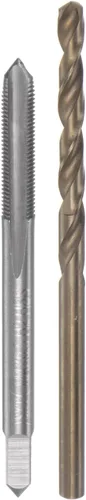 Miniatura 24 de uxcell Juego de grifos y brocas, M12 x 1.25 H2 rectos, fresadora de roscas para máquina de flauta recta, 0.413 in de acero cobalto M35 de alta
