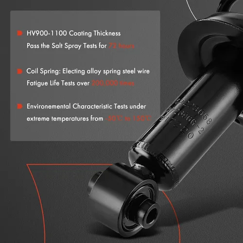 Miniatura 4 de A-Premium Conjunto de puntal trasero compatible con Subaru Impreza [2.5L] 2008 2009 2010 2011-2x Suspensión de reemplazo completo amortiguador
