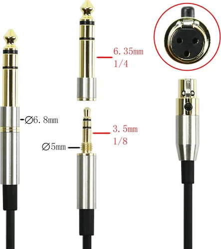 Miniatura 5 de NewFantasia Cable de actualización de audio de repuesto compatible con AKG K240, K240S, K240MK II, Q701, K702, K171, K141, K181, K271s, K271 MKII