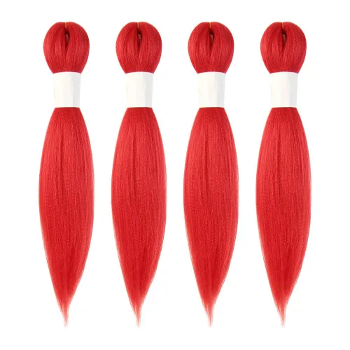 Miniatura 35 de Cabello trenzado preestirado de 10 pulgadas, 4 paquetes, extensiones de cabello corto para trenzas, cabello sintético preestirado #1 (negro azabache)