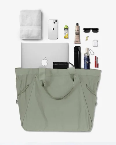 Miniatura 5 de ASLABCREW Bolsa de mano para mujer, 18L con cincha lateral con correa ajustablebolsa de mano extra, bolsa de hombro ligera