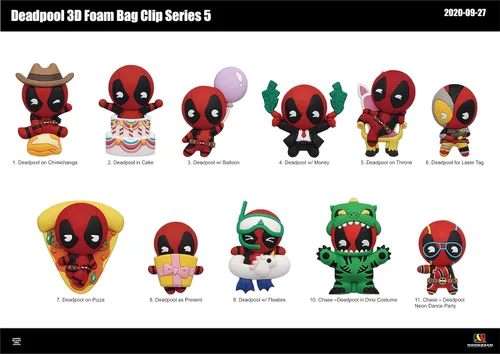 Miniatura 2 de Deadpool Series 5-3D Clips de espuma para bolsas