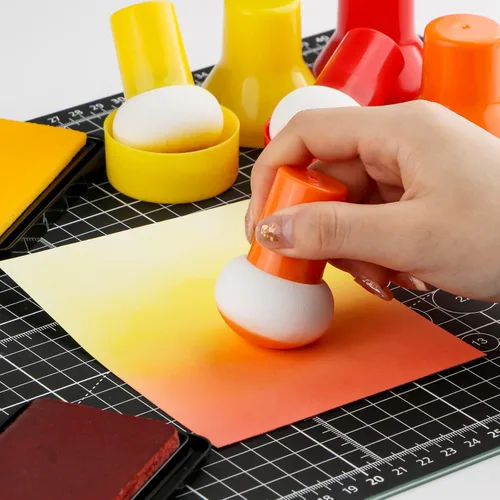 Miniatura 2 de Briartw Paquete de 4 aplicadores de tinta con cajas de almacenamiento, esponja de entintado, los punzonadores de papel son una herramienta
