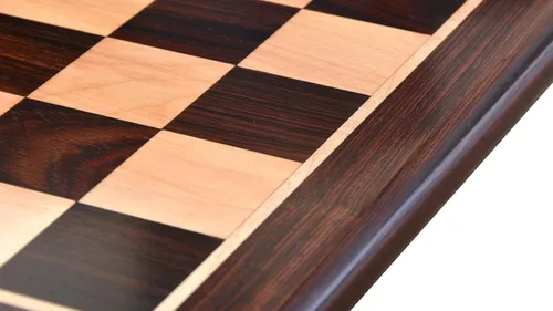 Miniatura 3 de CHESSBAZAAR Juego de mesa de ajedrez de 21", tablero de ajedrez de madera solo en palisandro indio - cuadrado de 2.165 in