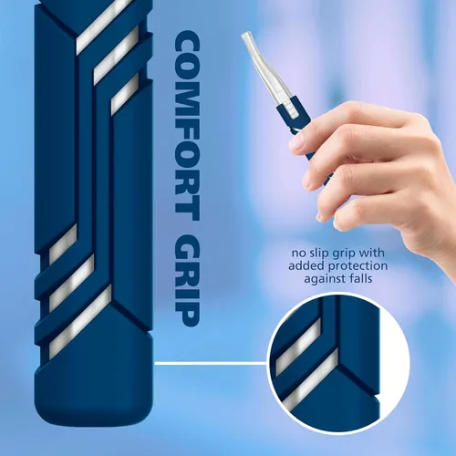 Miniatura 3 de Wahl DualTech® - Recortadora de cejas de doble cara con batería de litio para depilación facial para mujer, con agarre de goma, modelo 3026636
