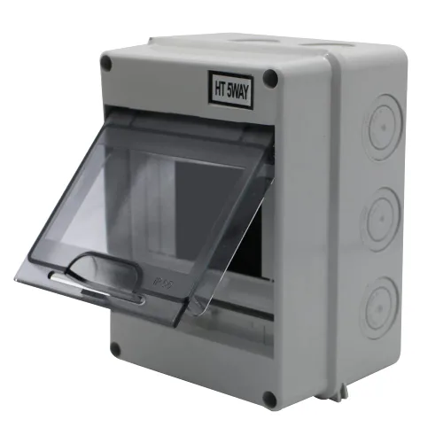 Miniatura 6 de Caja de protección de distribución con riel DIN IP65 ABS transparente cubierta transparente Power mcb caja de distribución para disyuntor