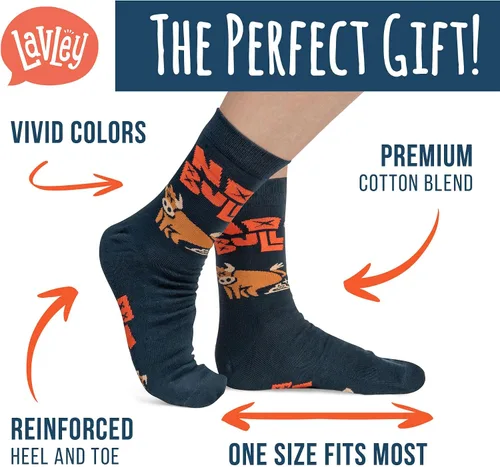 Miniatura 84 de Lavley Calcetines divertidos para adultos, regalos novedosos y rellenos de calcetines para hombres, mujeres y adolescentes, talla única